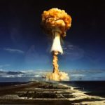 Jaderné výbuchy, nejznámější fotografie, francouzská střelnice, Atoll Mururoa