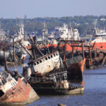 Hřbitov lodí, vraky, Río de la Plata, Montevideo