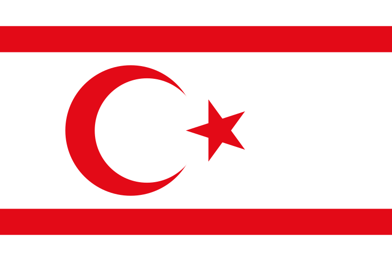 Vlajka severního Kypru na hoře Nikósie, okupace, Kypr