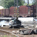 Studénka, třetí železniční nehoda, 2015, místo nárazu