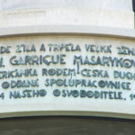 T.G. Masaryk, prezident, busta manželky Charlotty, Mickiewiczova ulice